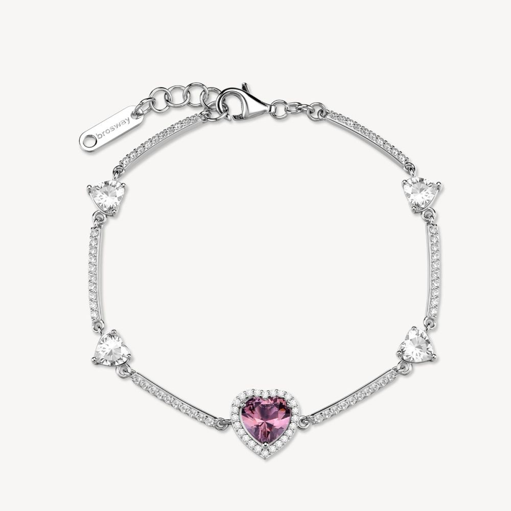 Brosway Bracciale Argento Cuore Vintage Rose Fancy