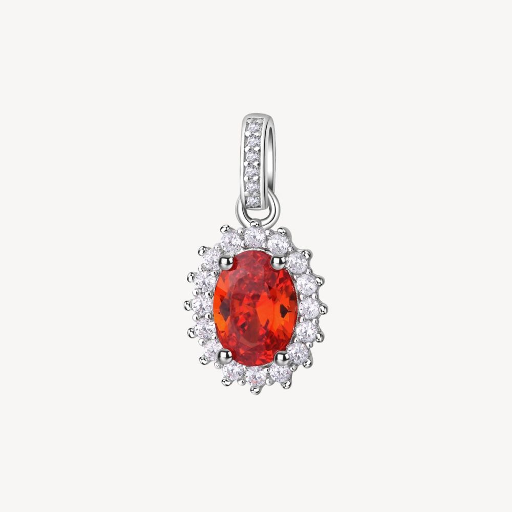 Brosway Pendente Argento Kate Cristalli Arancio Fancy