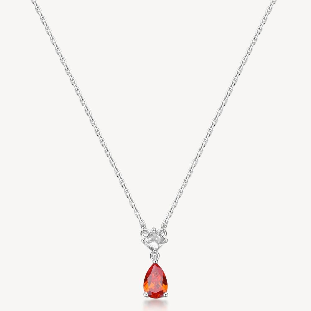 Brosway Collana Argento Cristalli Orange Fancy