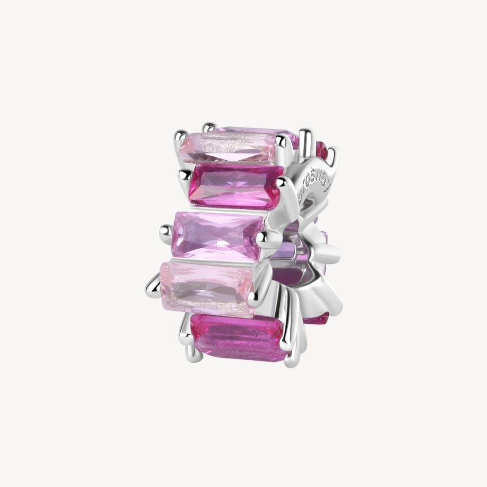 Brosway Charm Argento Baguette Light Ruby Fancy