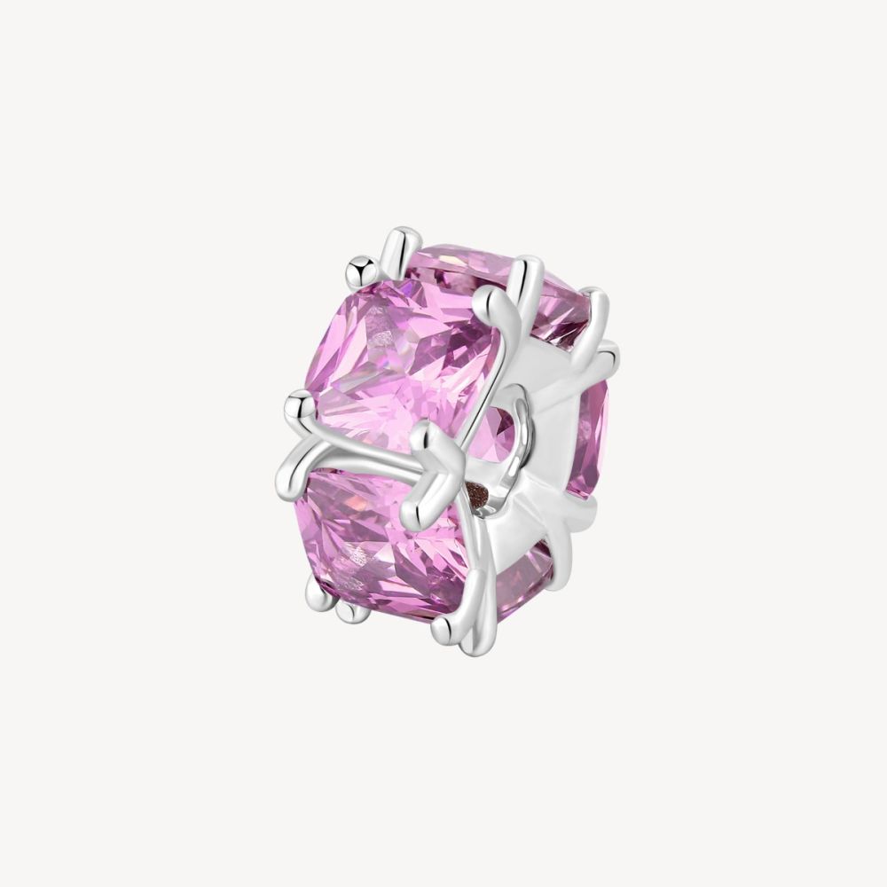 Brosway Charm Argento Cushion Cubic Light Ruby Fancy