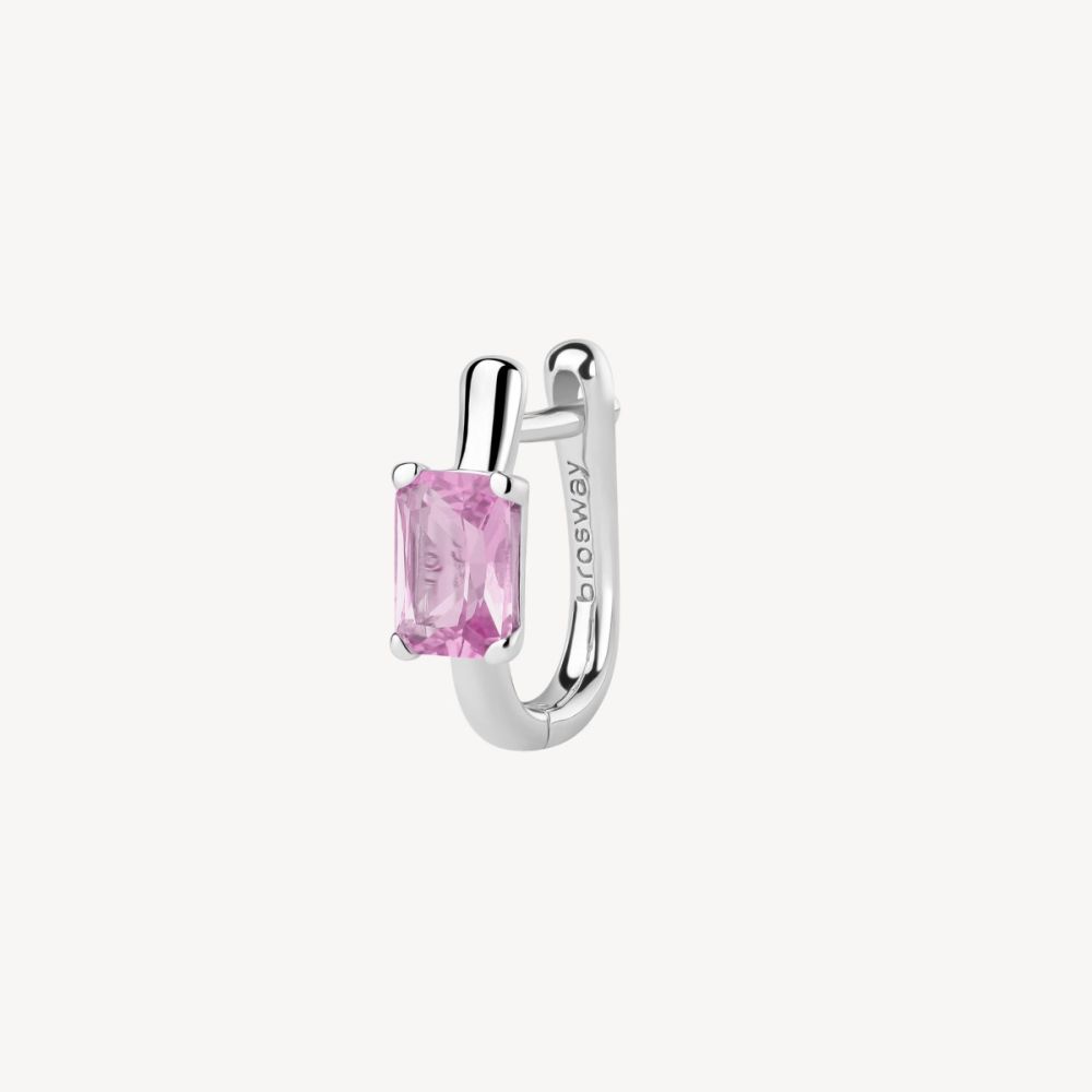 Brosway Orecchino a U Argento Baguette Light Ruby Fancy