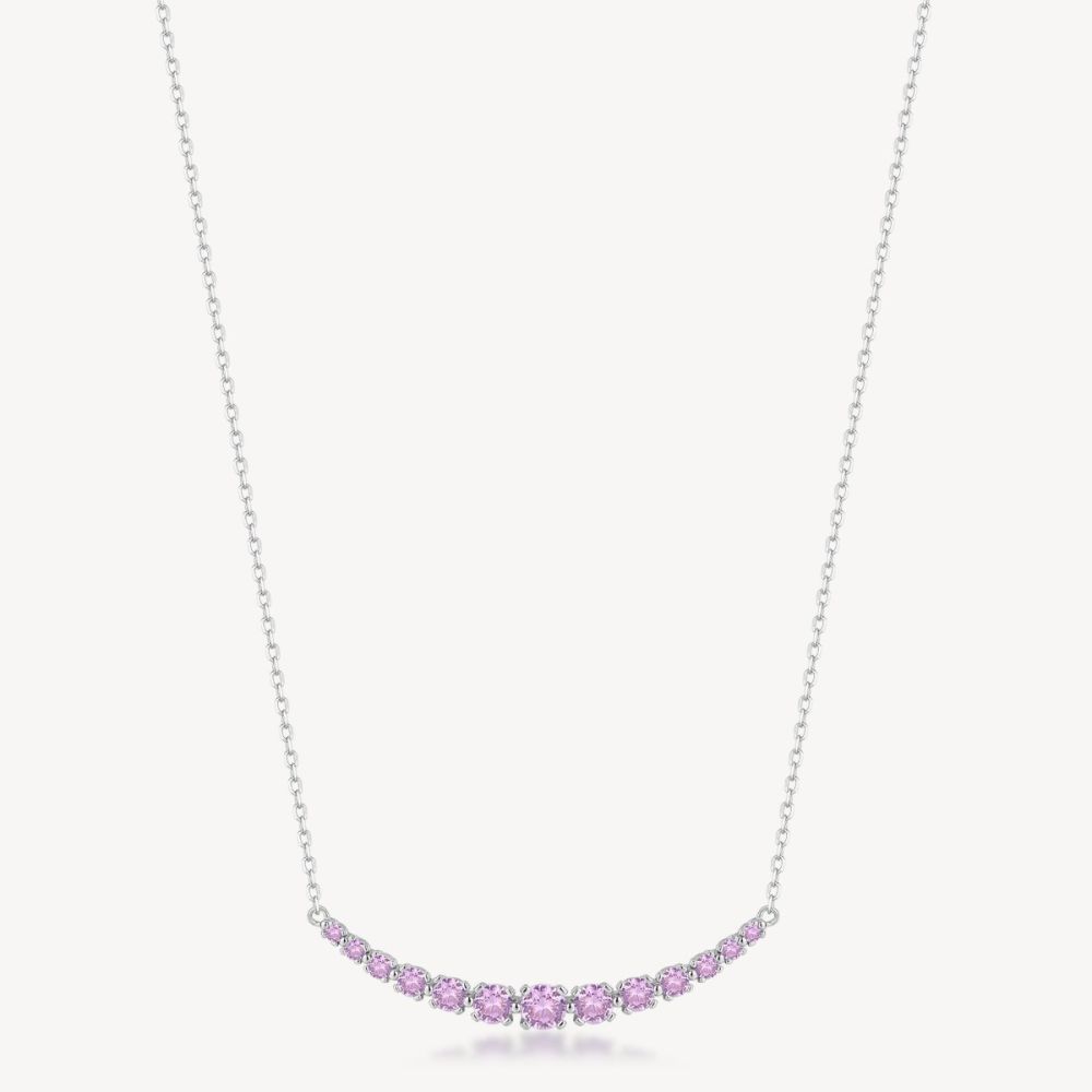 Brosway Collana Argento Zirconi Rosa Fancy