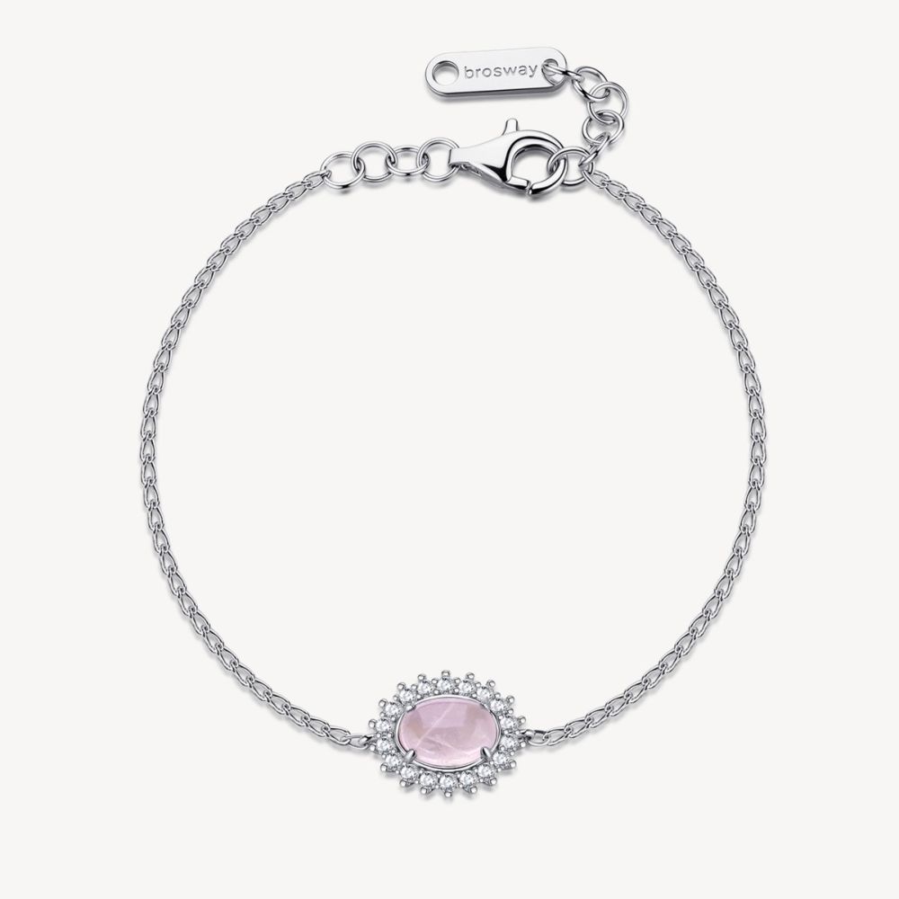 Brosway Bracciale Argento Quarzo Rosa Fancy