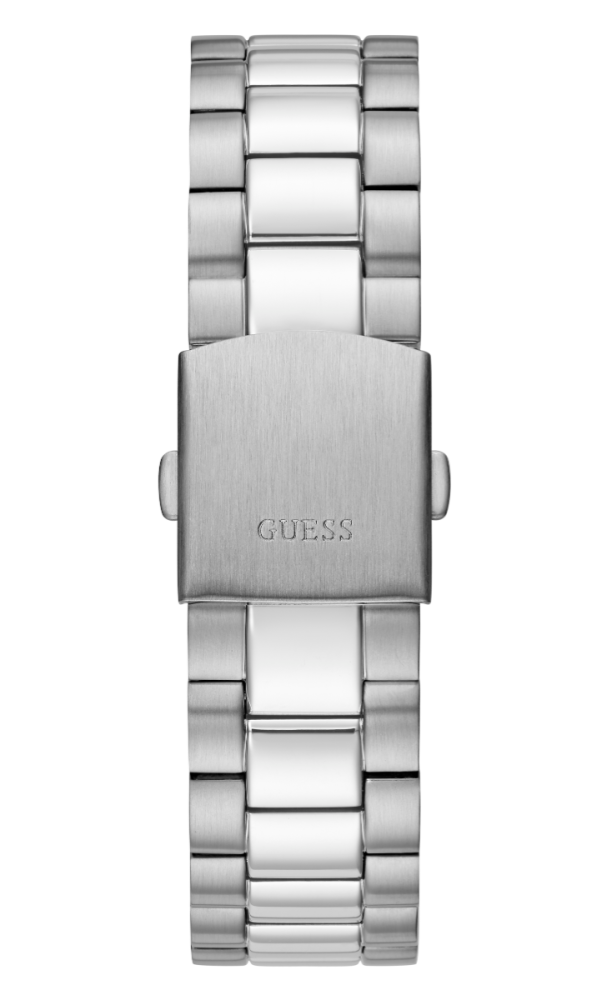 Guess Orologio Acciaio Solo Tempo Quadrante Blu