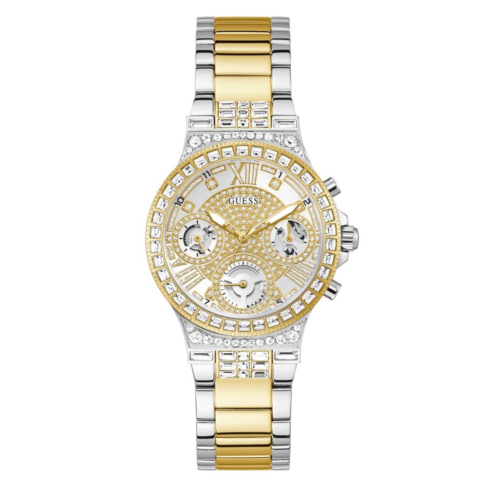 Guess Orologio Multifunzione Acciaio Bicolore Moonlight