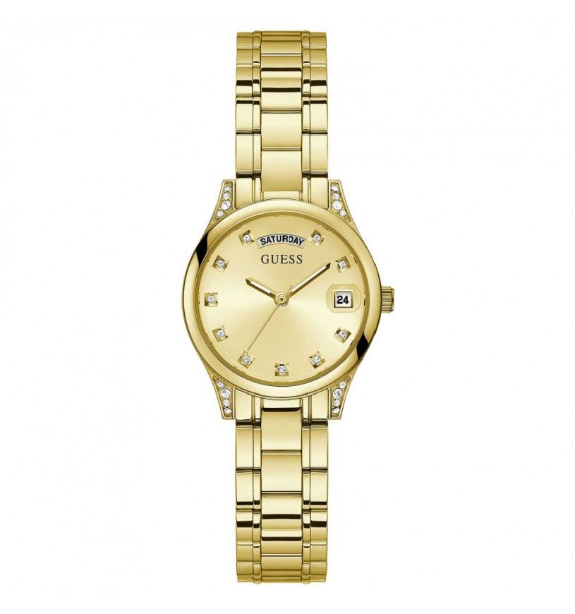 Guess Orologio Solo Tempo Acciaio Gold Mini Aura