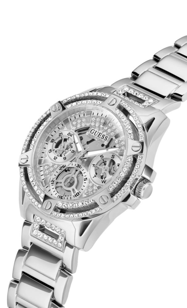 Guess Orologio Acciaio Multifunzione Quadrante Silver