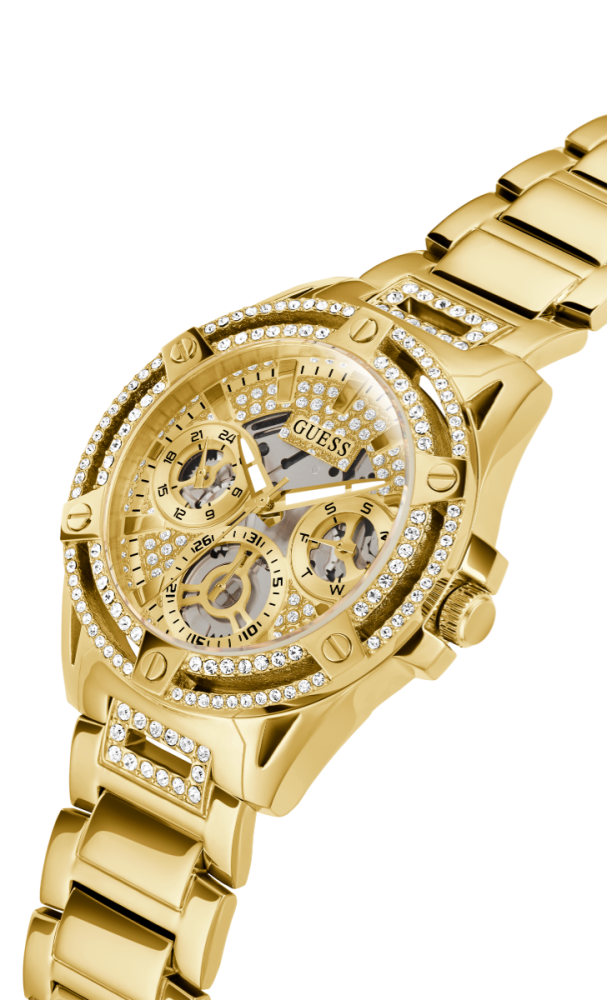 Guess Orologio Acciaio Gold Multifunzione Quadrante Gold