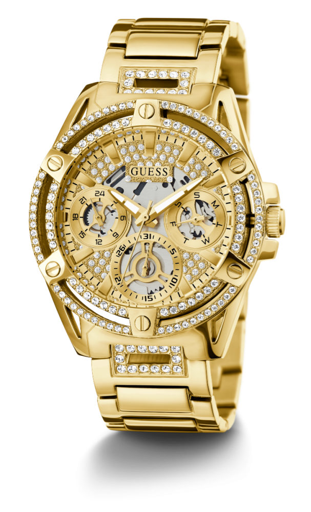 Guess Orologio Acciaio Gold Multifunzione Quadrante Gold