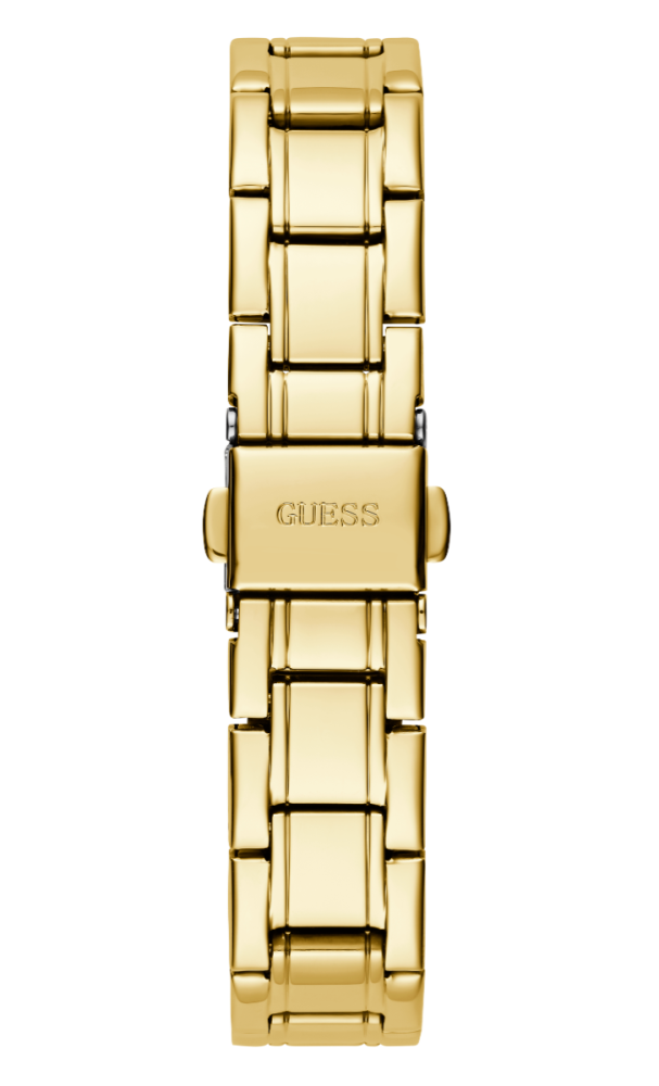 Guess Orologio Acciaio Gold Solo Tempo Quadrante Silver