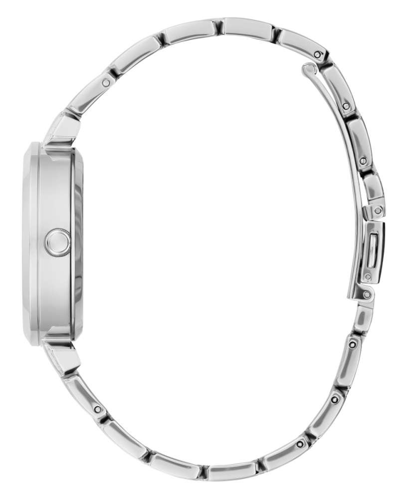 Guess Orologio Acciaio Solo Tempo Quadrante Silver