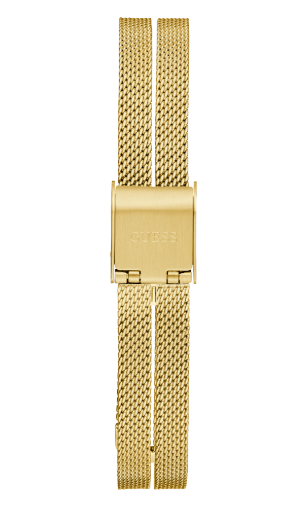 Guess Orologio Acciaio Gold Solo Tempo Quadrante Silver