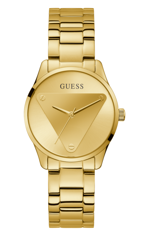 Guess Orologio Acciaio Gold Solo Tempo Quadrante Gold