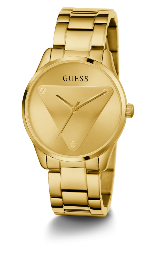 Guess Orologio Acciaio Gold Solo Tempo Quadrante Gold