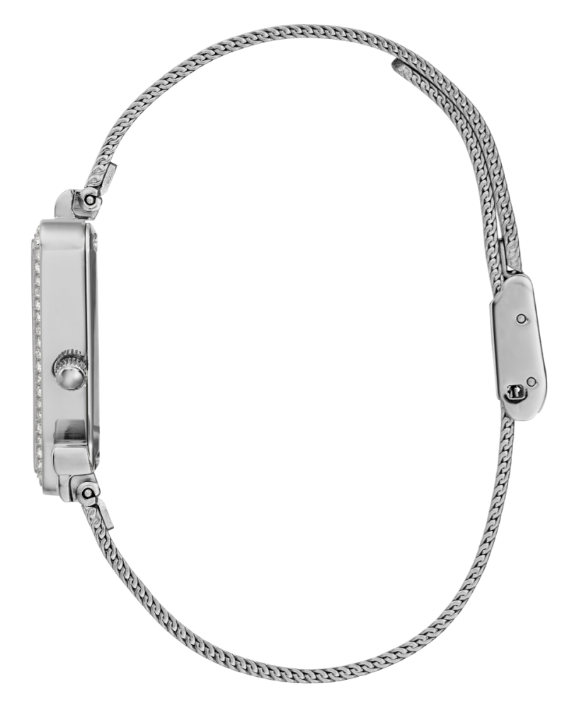Guess Orologio Acciaio Solo Tempo Quadrante Silver