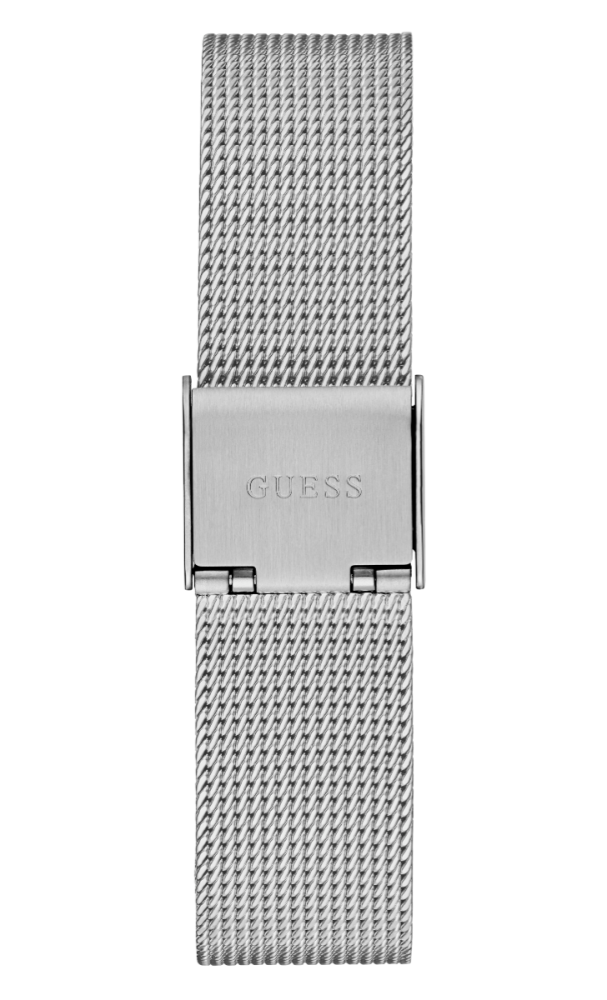 Guess Orologio Acciaio Solo Tempo Quadrante Silver