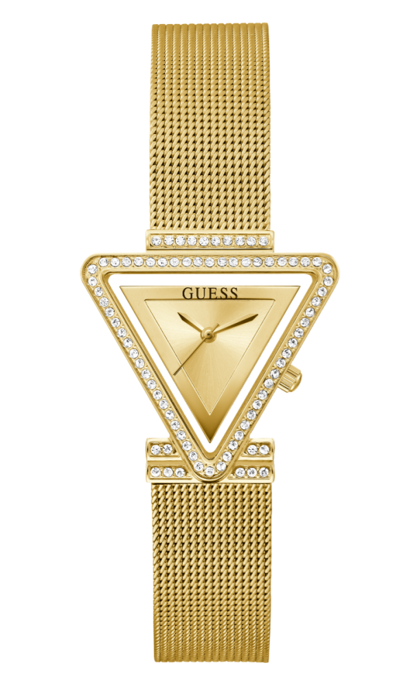 Guess Orologio Acciaio Gold Solo Tempo Quadrante Gold