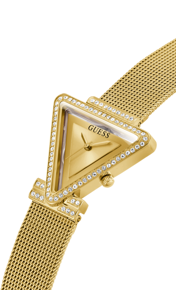 Guess Orologio Acciaio Gold Solo Tempo Quadrante Gold