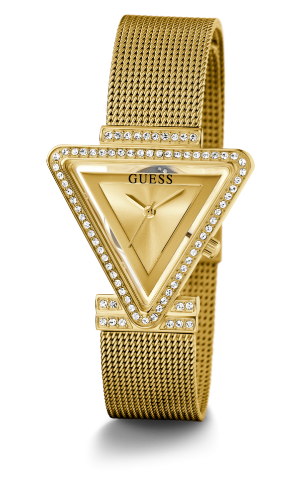 Guess Orologio Acciaio Gold Solo Tempo Quadrante Gold