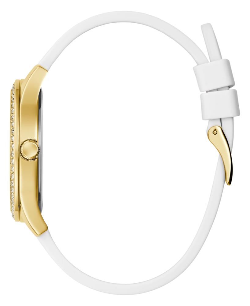 Guess Orologio Solo Tempo Acciaio Ip Gold