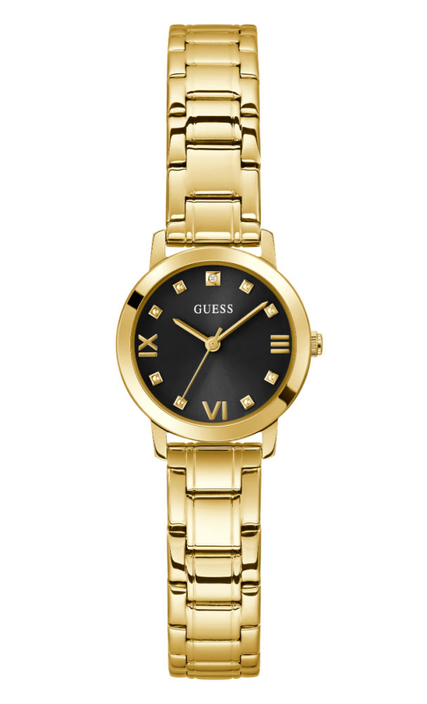 Guess Orologio Solo Tempo Acciaio Ip Gold