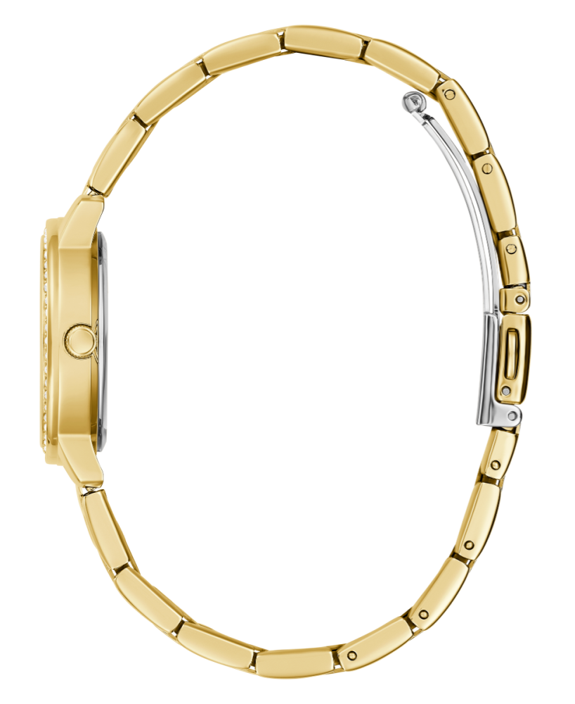 Guess Orologio Solo Tempo Acciaio Ip Gold