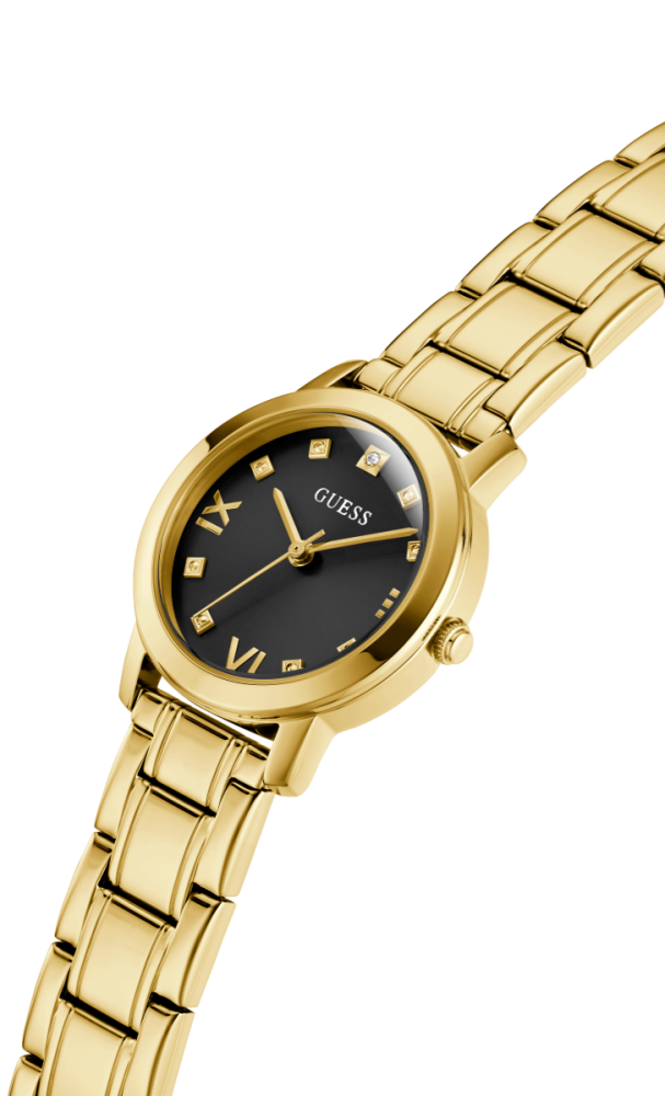 Guess Orologio Solo Tempo Acciaio Ip Gold