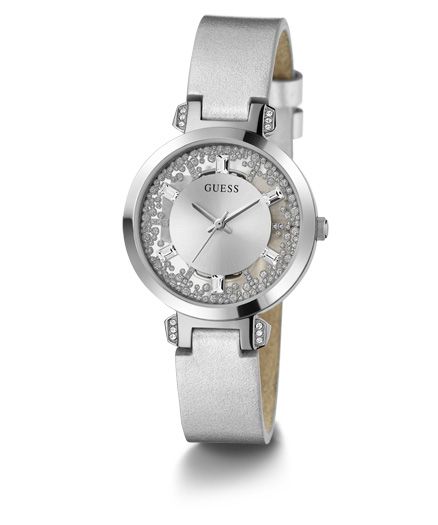 Guess Orologio Solo Tempo Acciaio Crystal Clear