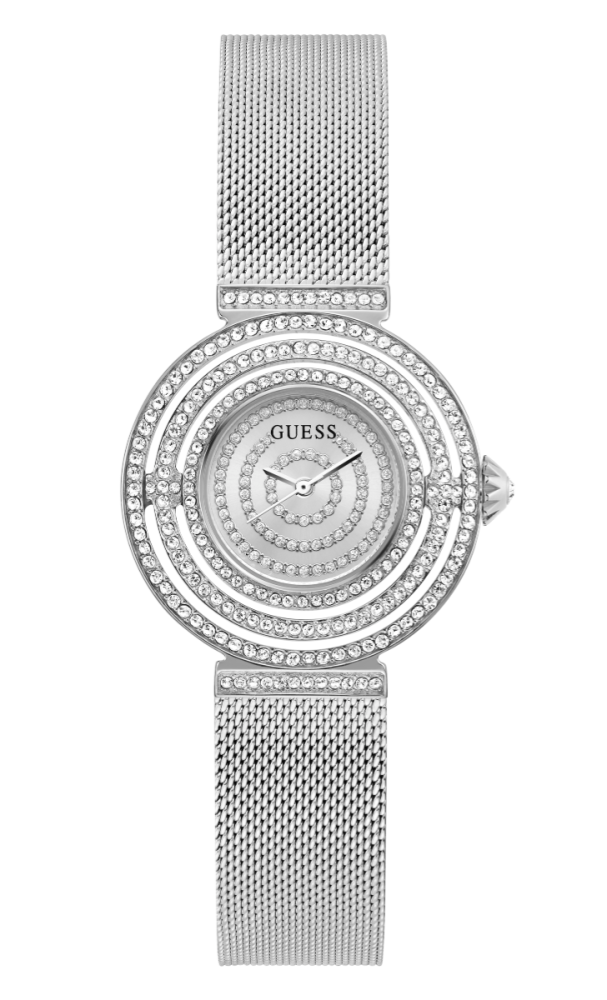 Guess Orologio Solo Tempo Acciaio e Zirconi