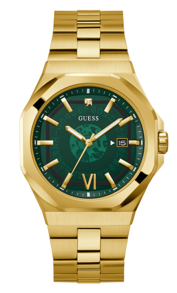 Guess Orologio Solo Tempo Acciaio Ip Gold