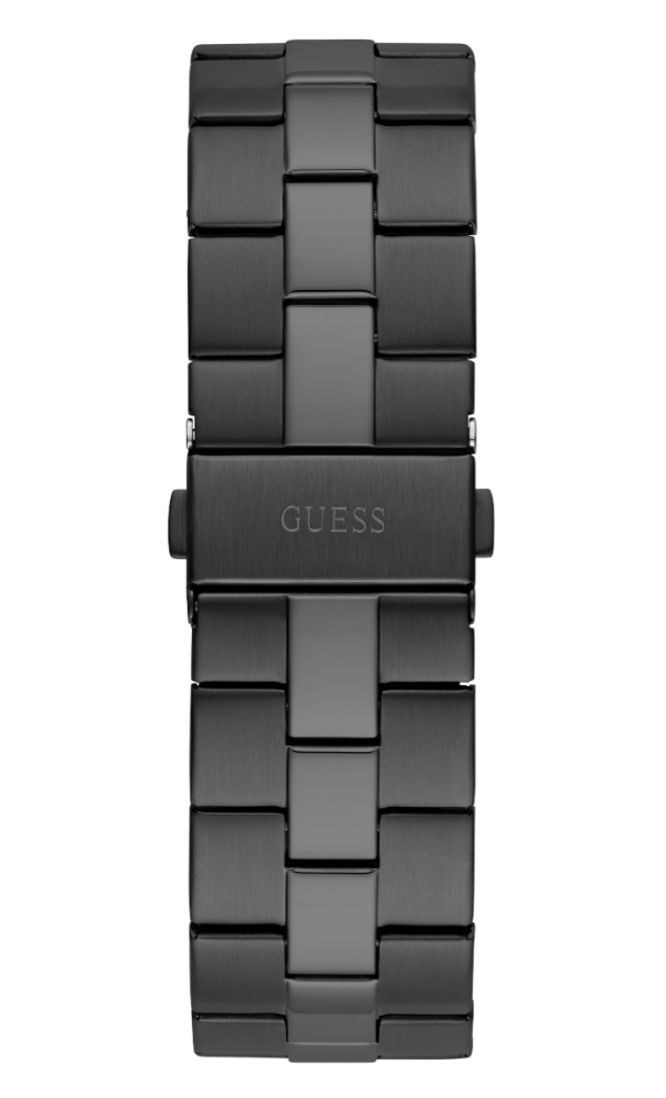 Guess Orologio Solo Tempo Acciaio Ip Nero