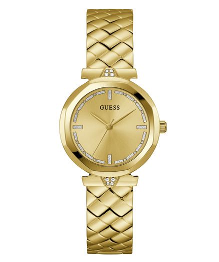 Guess Orologio Solo Tempo Acciaio Gold Rumour