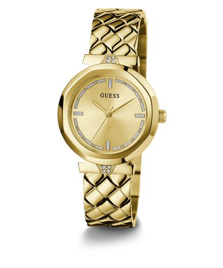 Guess Orologio Solo Tempo Acciaio Gold Rumour