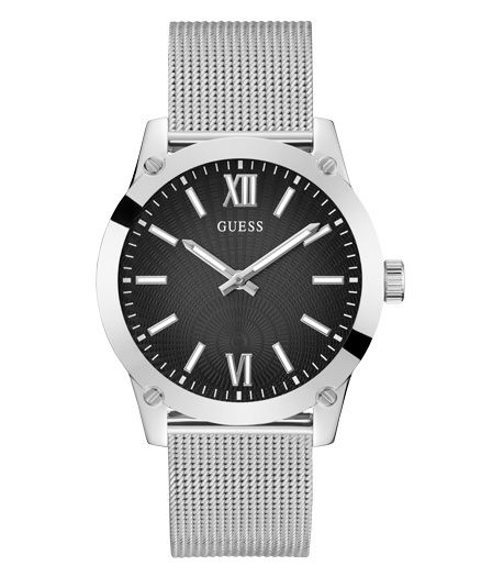 Guess Orologio Solo Tempo Acciaio Crescent