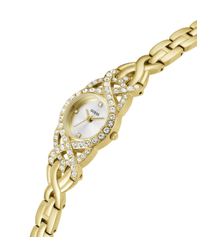 Guess Orologio Solo Tempo Acciaio Gold Adorn