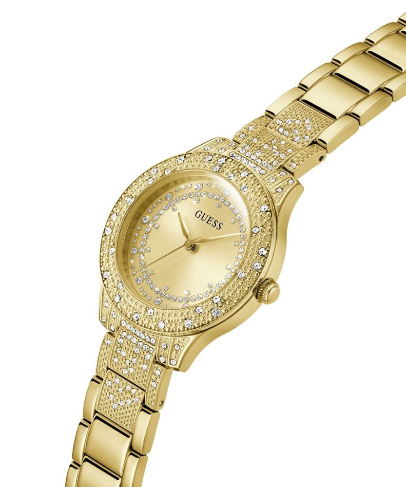 Guess Orologio Solo Tempo Acciaio Gold Shooting Star
