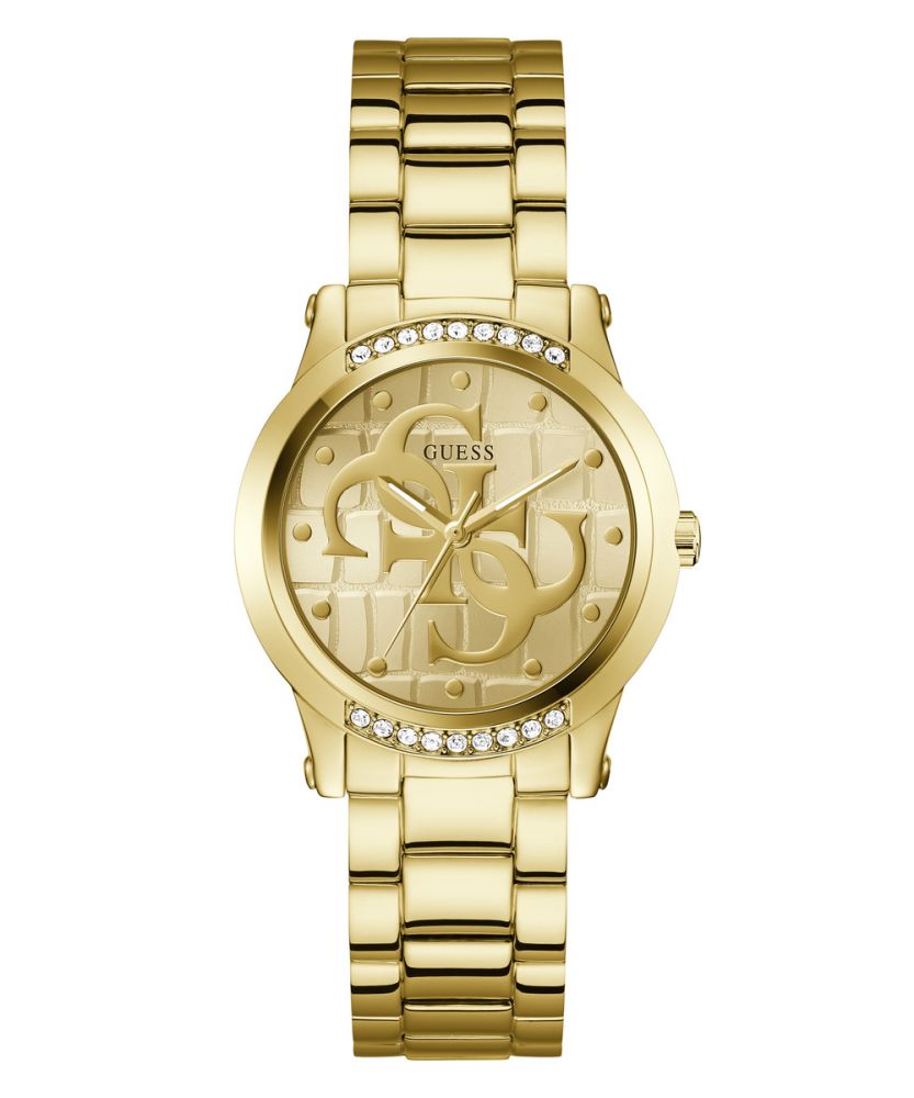 Guess Orologio Solo Tempo Acciaio Gold Quadrante Gold