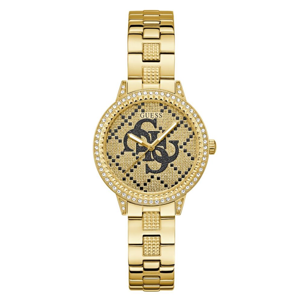 Guess Orologio Solo Tempo Acciaio Gold G Lace