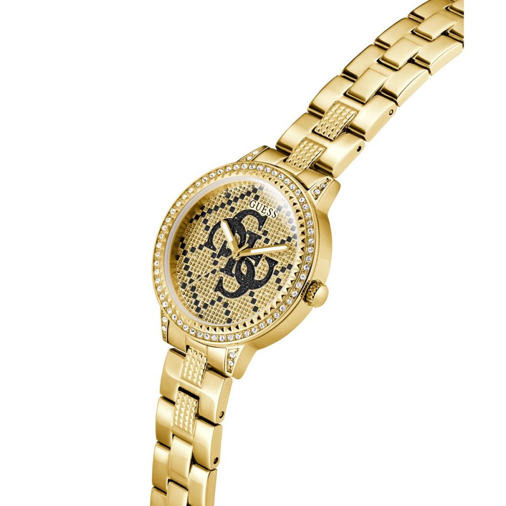 Guess Orologio Solo Tempo Acciaio Gold G Lace