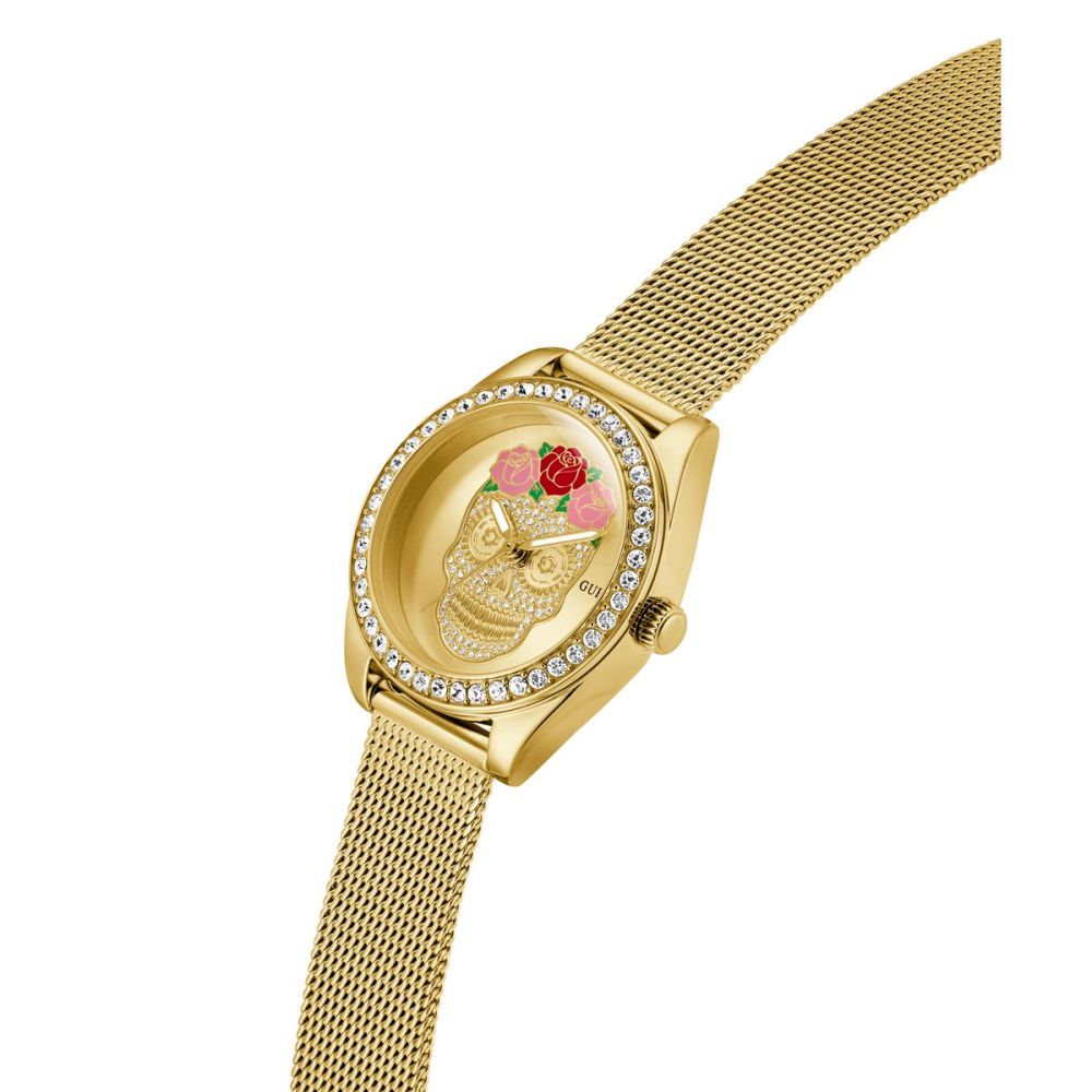 Guess Orologio Solo Tempo Acciaio Gold Calaverta