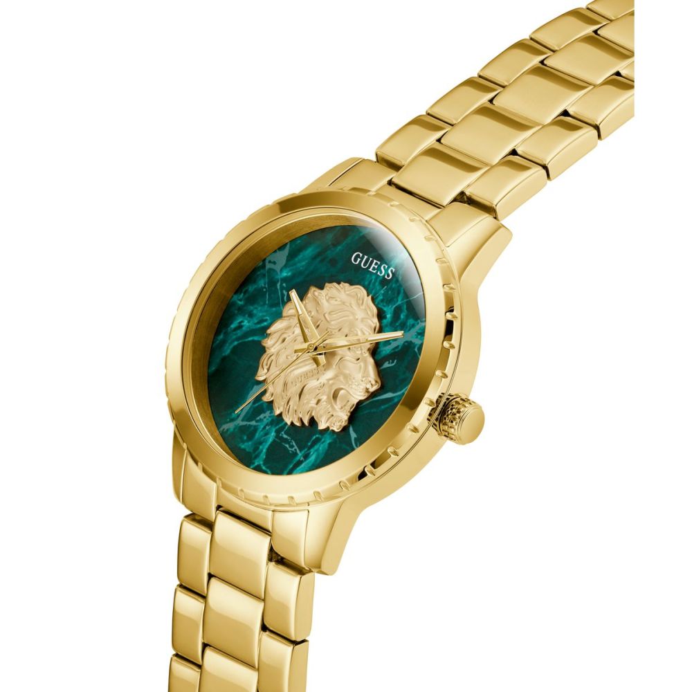 Guess Orologio Solo Tempo Acciaio Gold Monarch