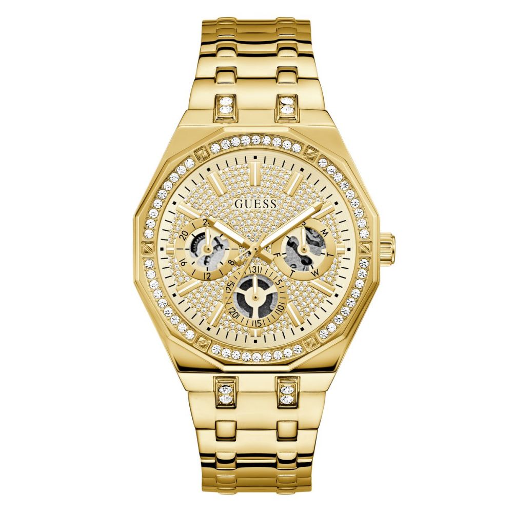 Guess Orologio Multifunzione Acciaio Gold Kryptonite