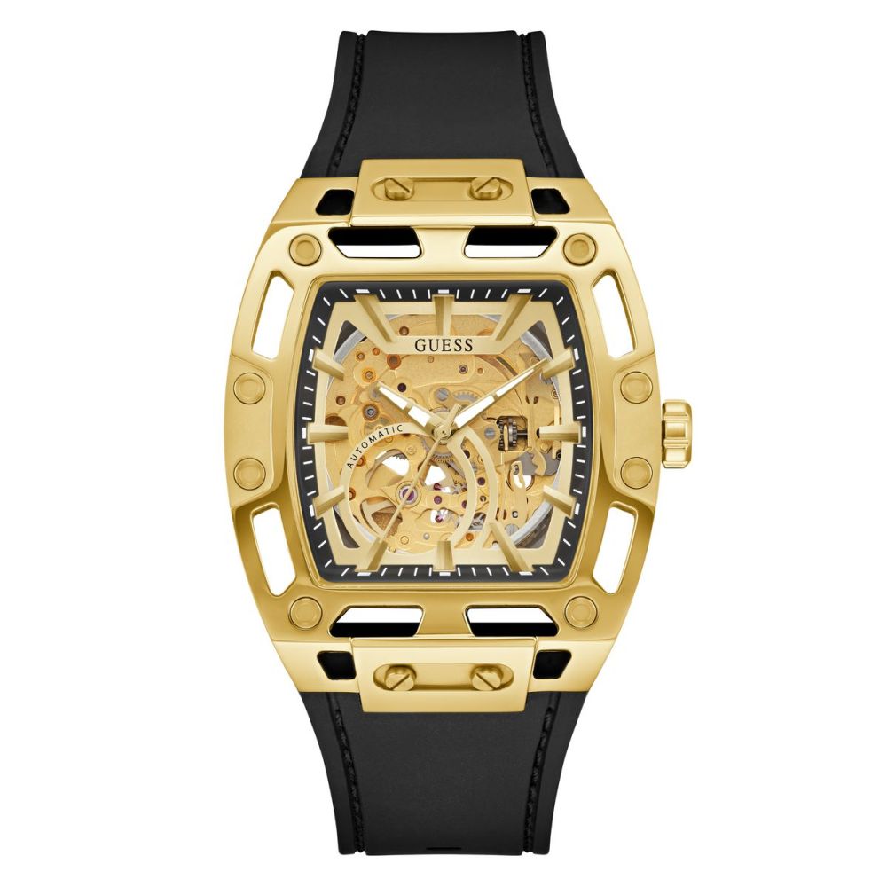 Guess Orologio Solo Tempo Meccanico Acciaio Gold Phoenix