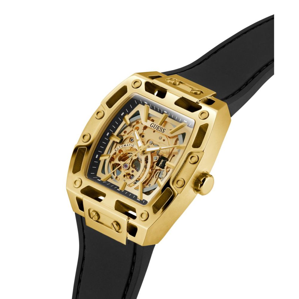 Guess Orologio Solo Tempo Meccanico Acciaio Gold Phoenix