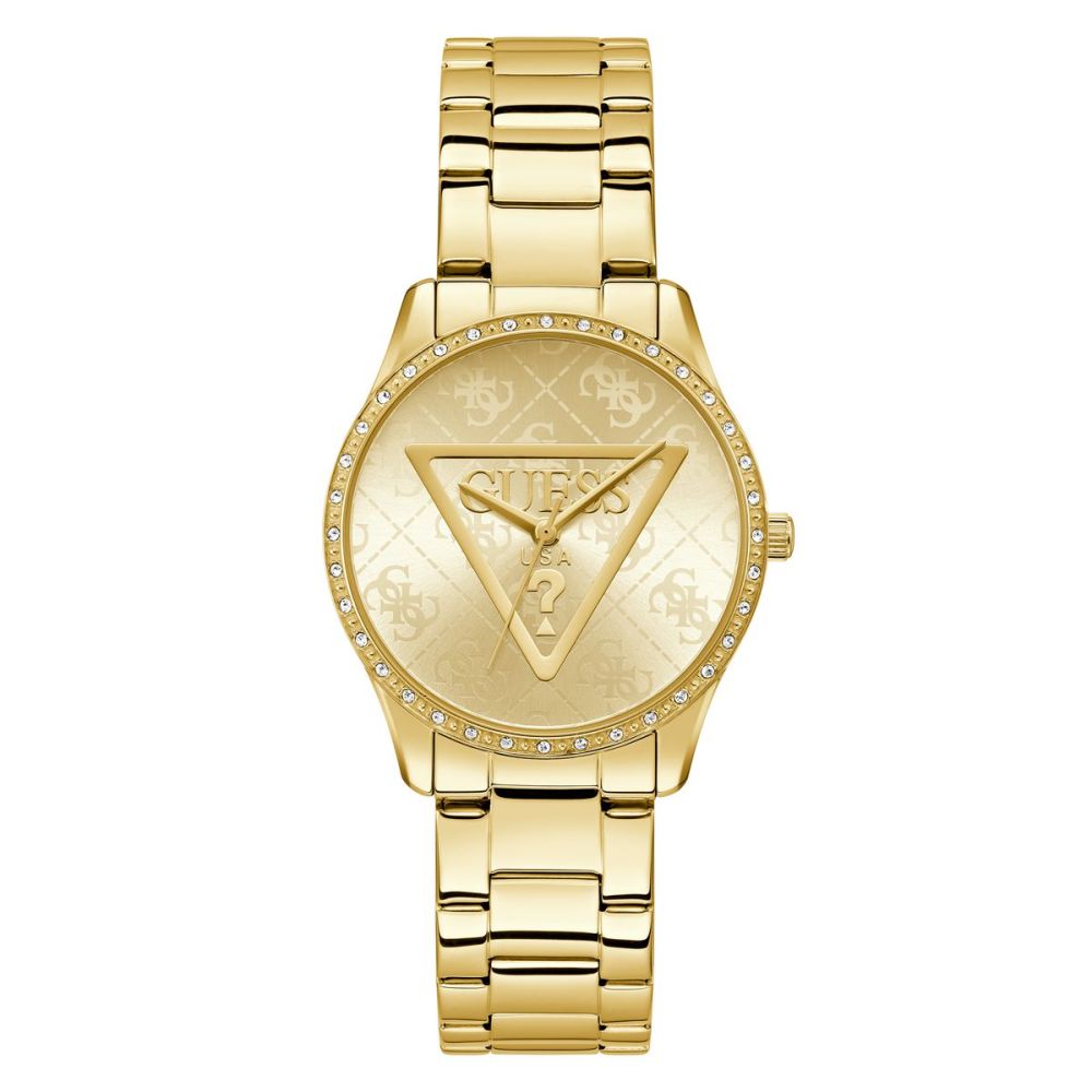 Guess Orologio Solo Tempo Acciaio Gold Roxy
