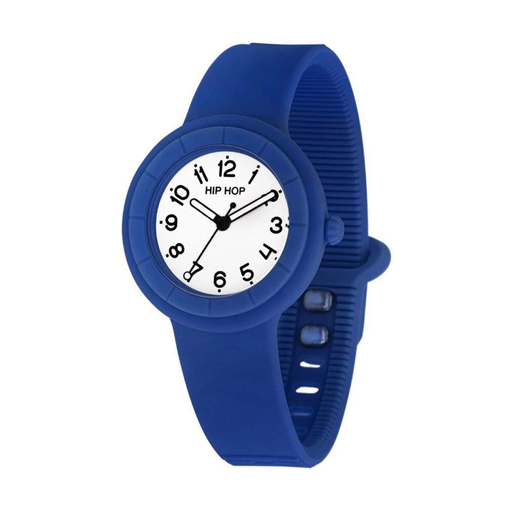 Hip Hop Solo Tempo Blu Quadrante Bianco