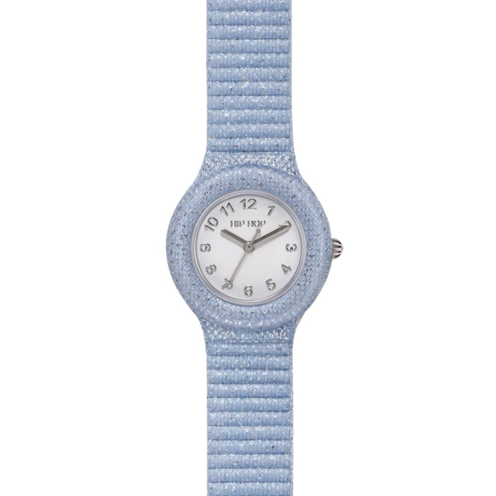 Hip Hop Solo Tempo Lurex Azzurro Quadrante Bianco