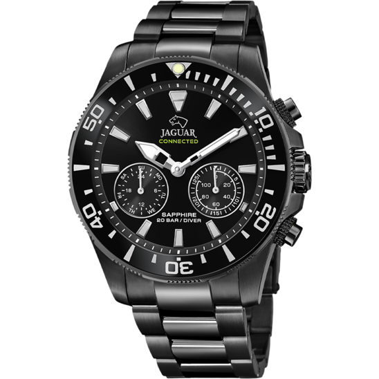 Jaguar Orologio Connected Uomo Acciaio Nero