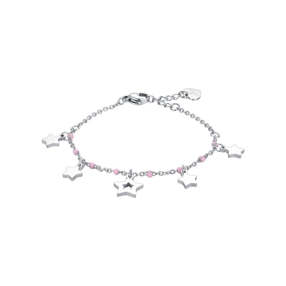 Luca Barra Bracciale Junior Acciaio con Stelle